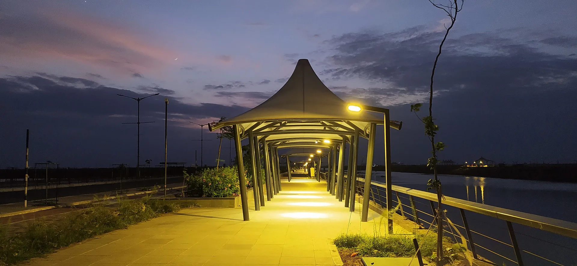 Wide view of Dholera Canal Front Development