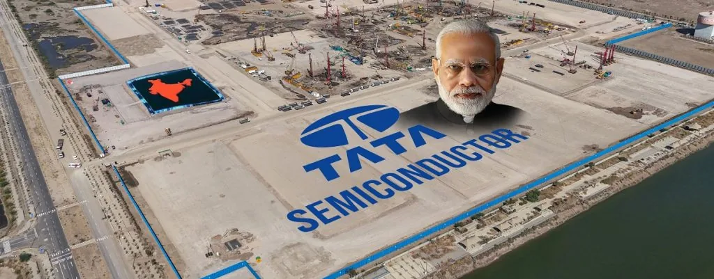 Aerial view of the Dholera semiconductor manufacturing site
