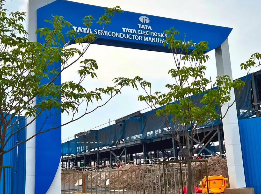 Tata Electronics semiconductor facility under development in Dholera