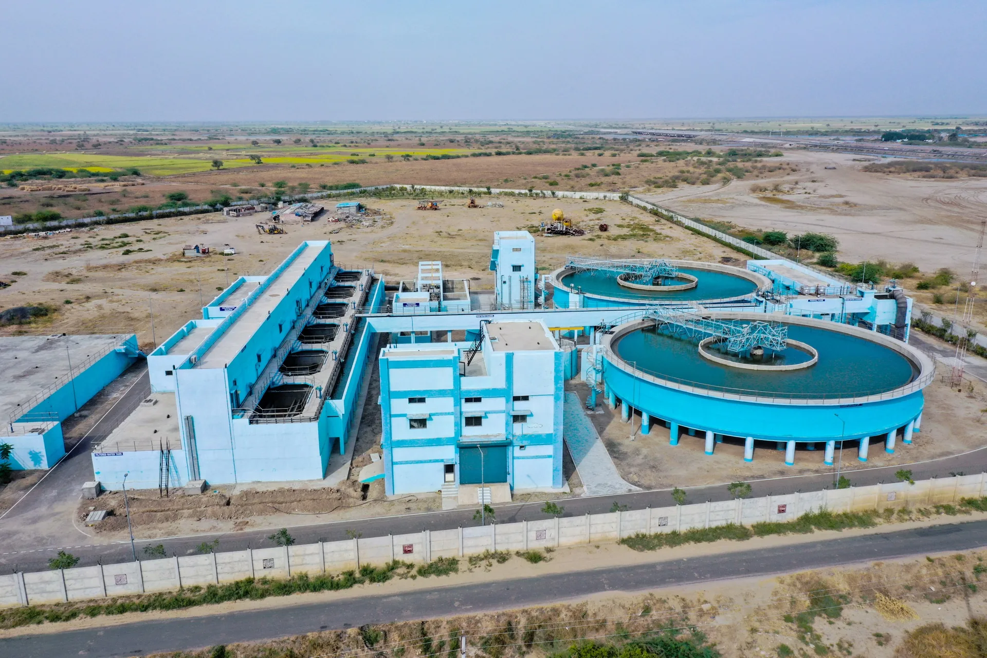 Dholera Water Treatment Plant and circular treatment units