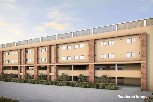 Planned Dholera hospital entrance concept