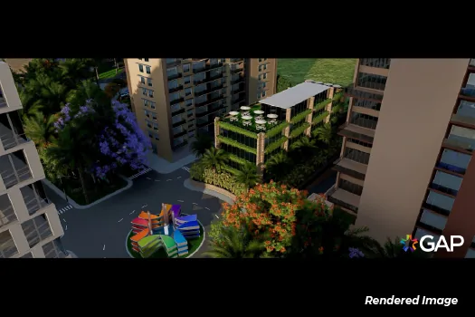 Planned apartments and retail spaces in Dholera