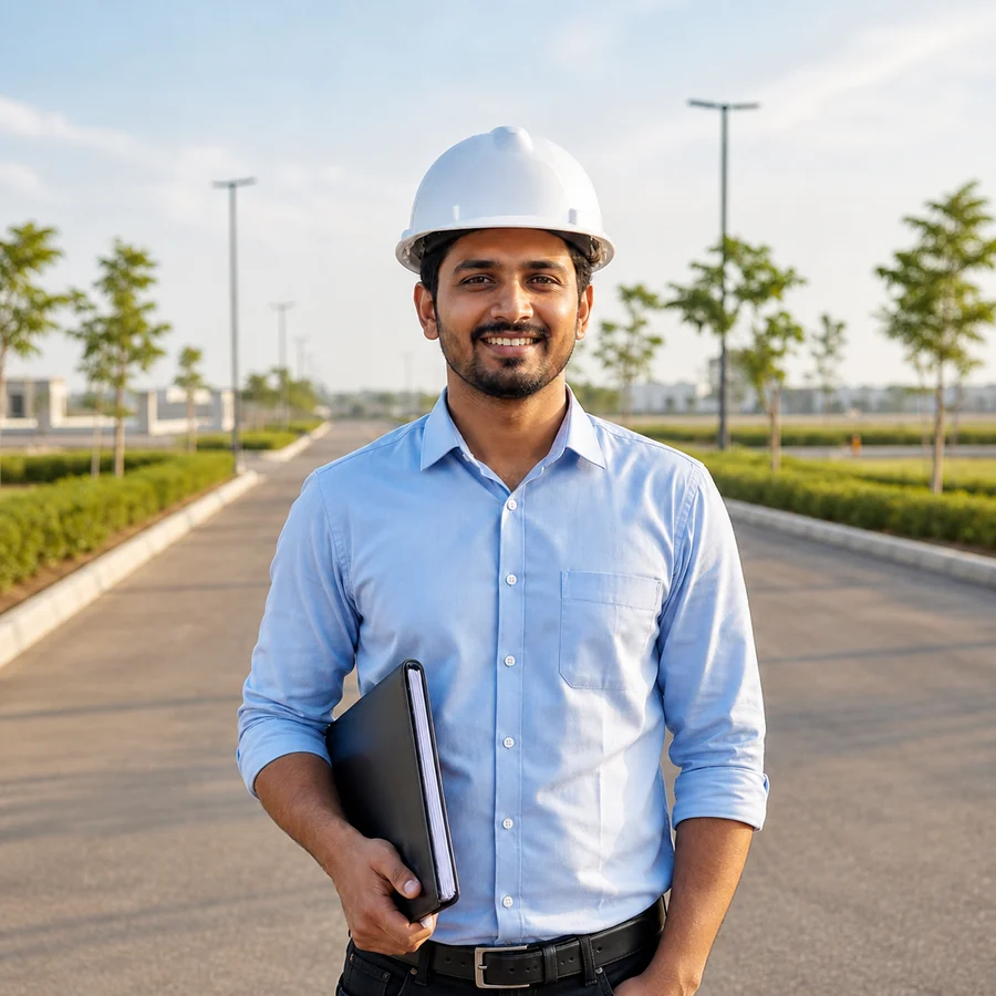 Property coordinator ready to guide a site visit